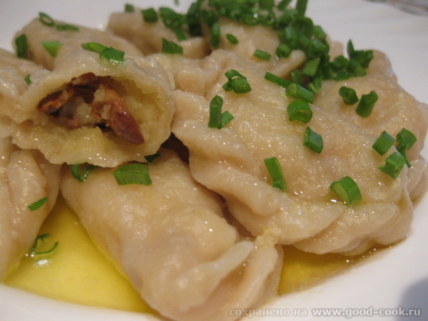 Вареники с картошкой и лисичками
