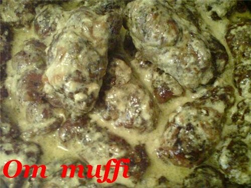 ЗАКУСКА ИЗ СЫРА, ЯБЛОК И ОРЕХОВ СЕЛЬДЬ МАРИНОВАННАЯ На горячее было: СВИННЫЕ РУЛЕТИКИ С ГРИБАМИ И С... - 3