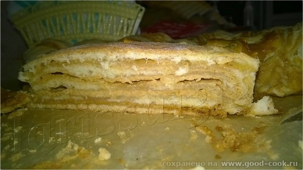 ПИРОГ - ЦВЕТОК С ТВОРОГОМ И ВАРЁНОЙ СГУЩЁНКОЙ