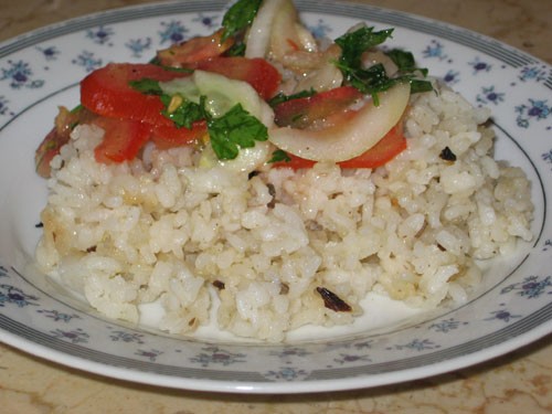 Грибной рис