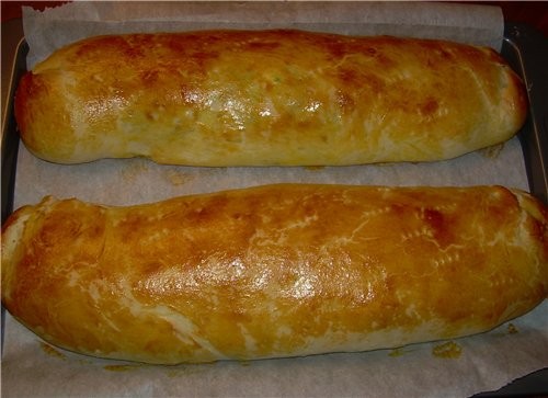 Рулет с грибами, шпинатом и курицей Очень вкусный, нежный рулет - 2