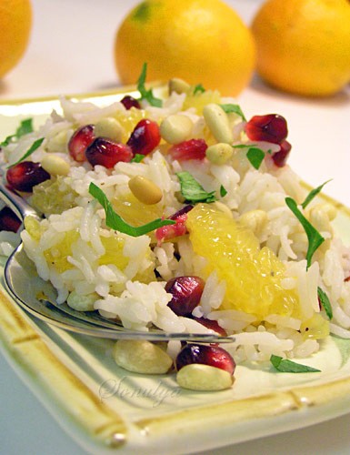 Кисло-сладкий салат с ароматами и красками осени
