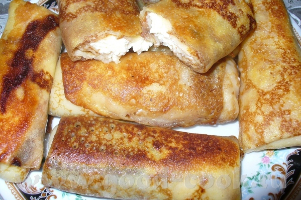блинчики с творожной начинкой 4яйца 2 ст - 2