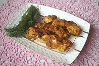 куриные шашлыки в маринаде из кураги
