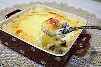 шампиньоны, запеченные в сметане с сыром