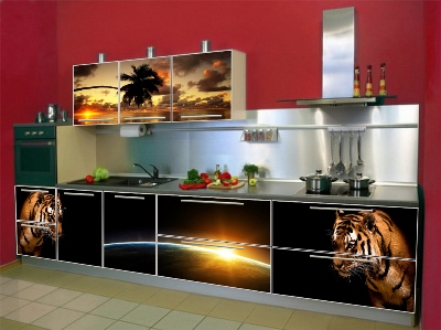 кухня с фото-принтами