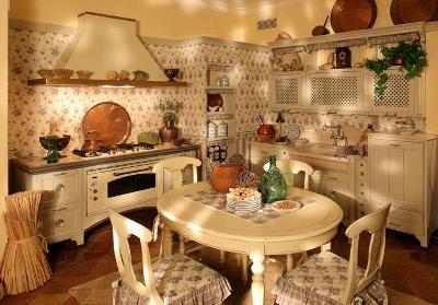 кухня в стиле русский кантри