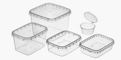 Пластиковые контейнеры для упаковки готовых блюд и продуктов питания