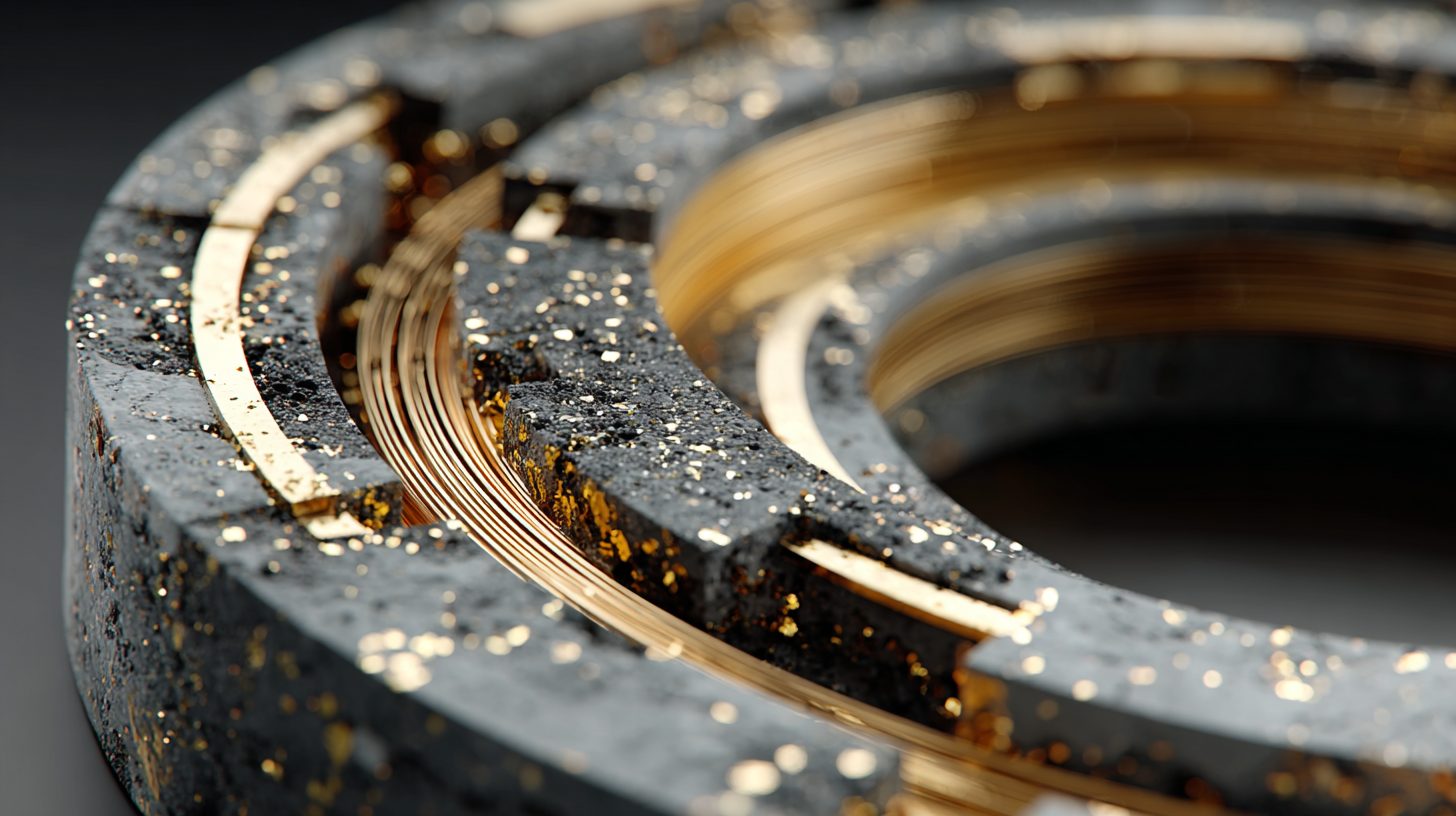 Тороидальный ферритовый сердечник в разрезе