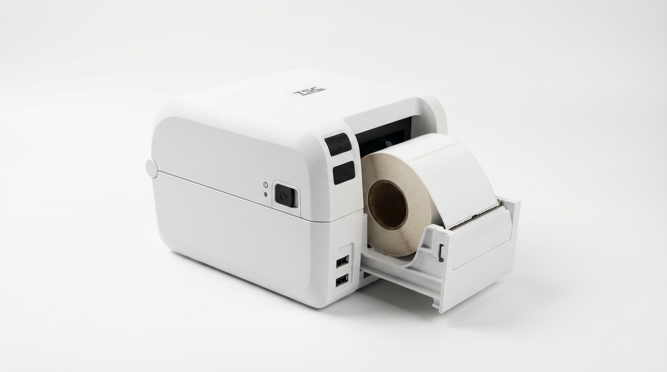 Фронтальный вид принтера этикеток TSC TE210