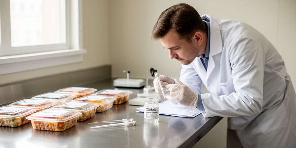 Контроль качества пищевой смазки в лаборатории