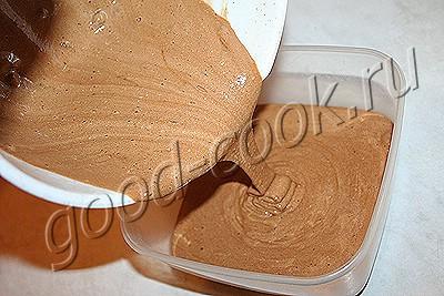 шоколадно-яичное мороженое-тянучка