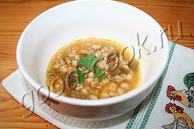 перловый суп с баклажанами