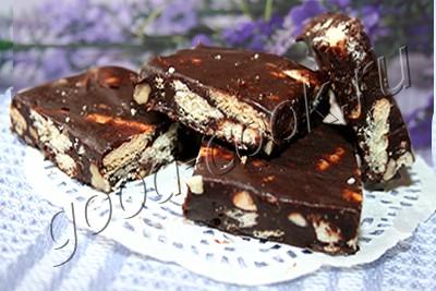 шоколадный ирис с орехами и печеньем ("Фадж")
