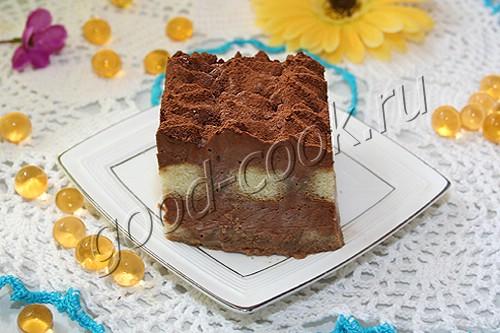 десерт "Тирамису" с шоколадным кремом