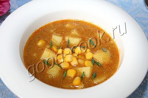 кукурузный суп с пряностями