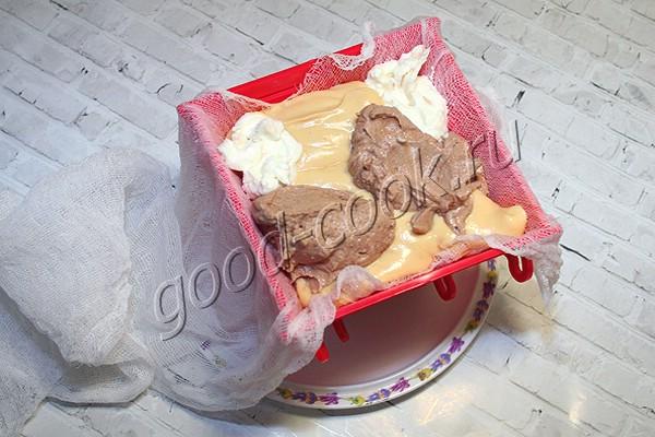 мраморная шоколадно-карамельная пасха