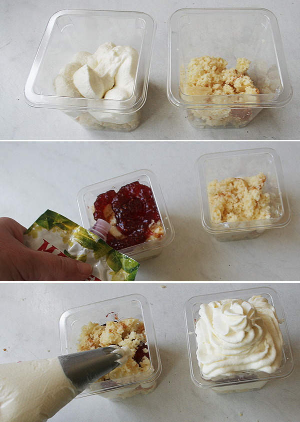 ванильные трайфлы с джемом