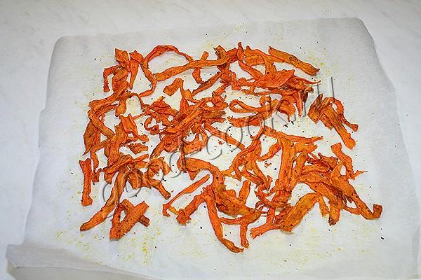 морковные чипсы