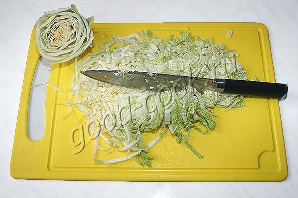 крабовый салат с пекинской капустой