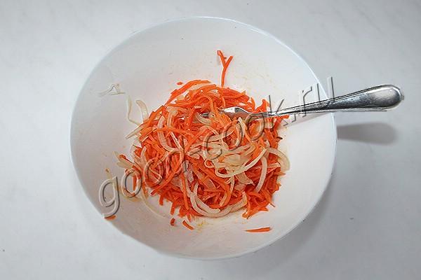 салат из фасоли и корейской моркови