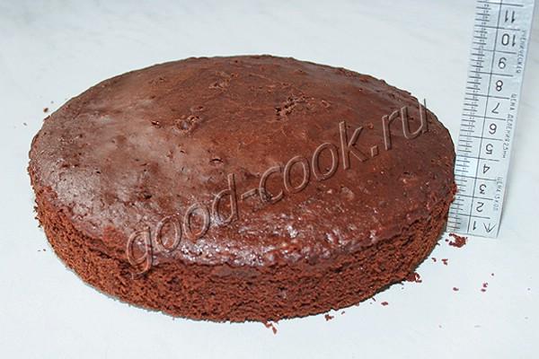 шоколадный торт с клубничным желе