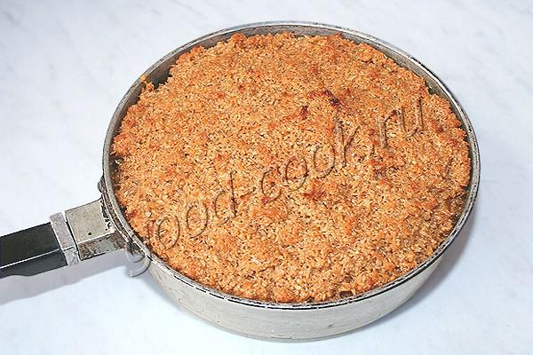 датский кокосово-карамельный пирог