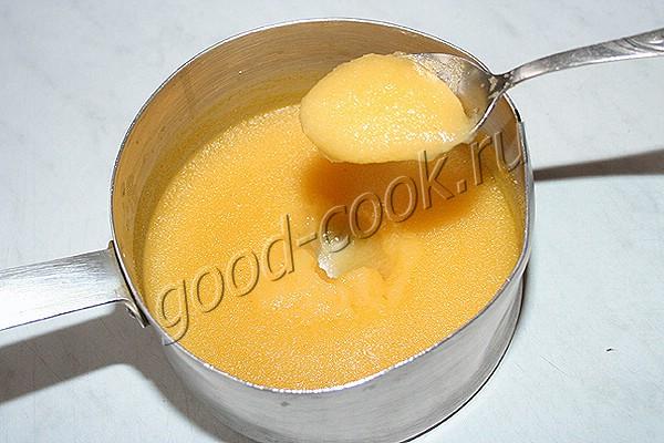 постный крем на апельсиновом соке