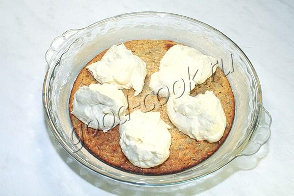 диетический овсяный пирог с бананом и творогом