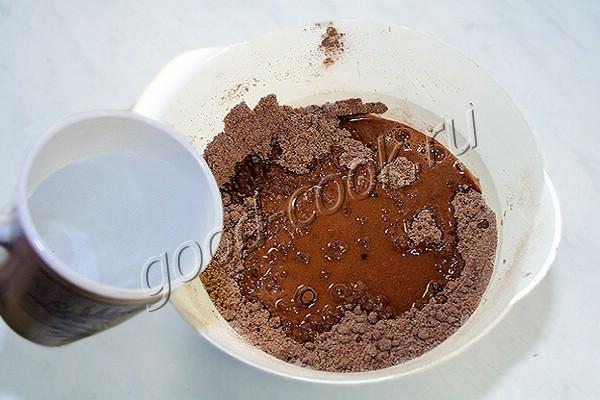 постный шоколадный бисквит