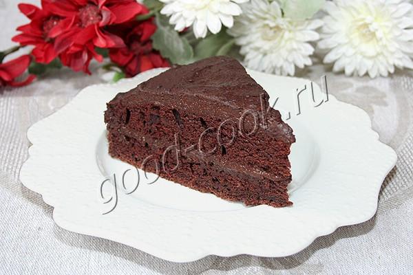 постный шоколадный торт с шоколадным кремом
