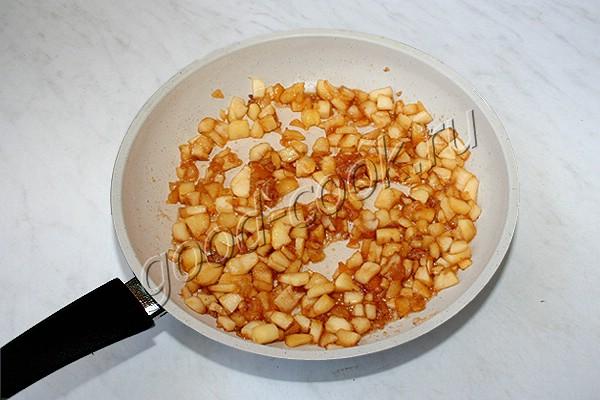 кокосовый торт с яблочным кремом