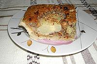 пирог с грушами и фундуком