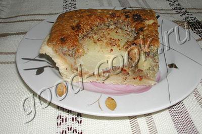 пирог с грушами и фундуком