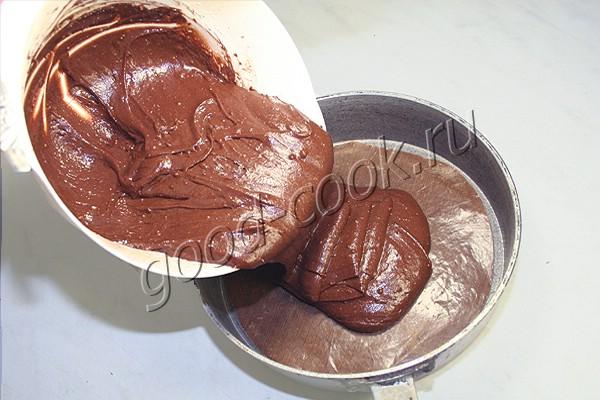 шоколадный бисквит на твороге