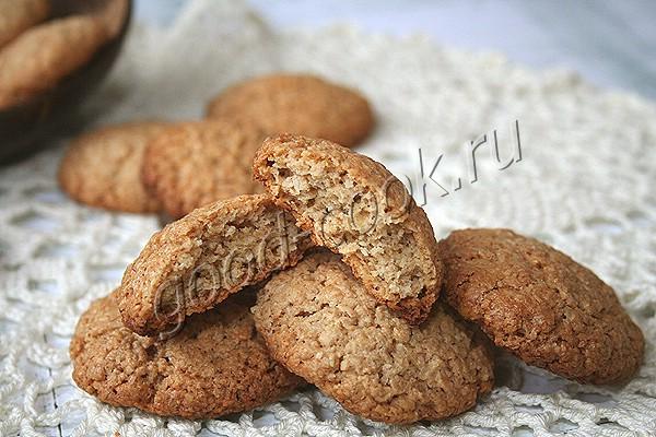 овсяное печенье с кокосовой стружкой