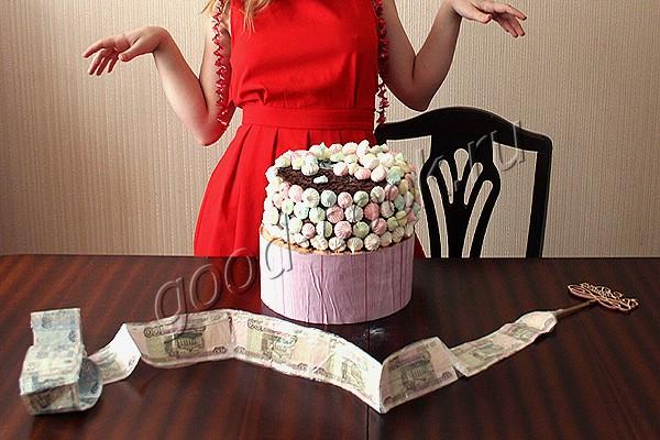 подставка для торта с деньгами