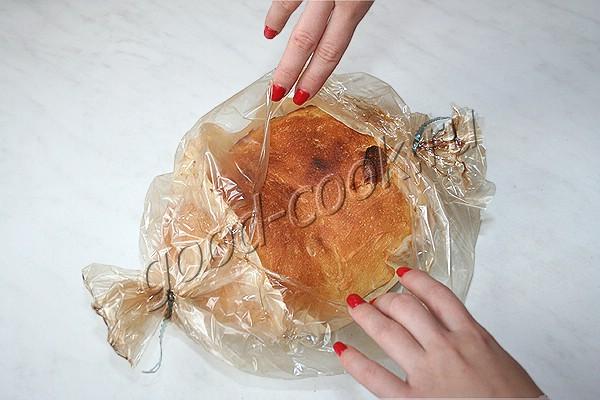 хлеб, выпеченный в рукаве