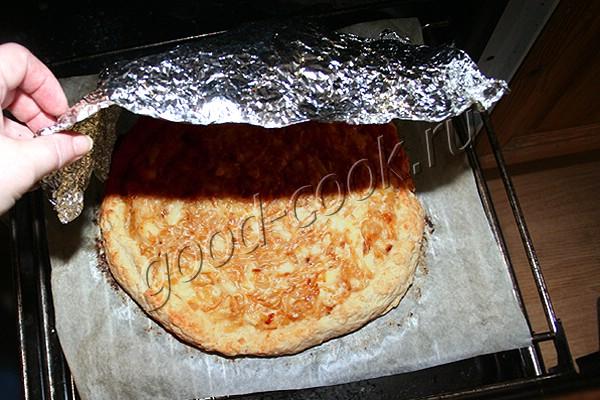 сметанный пирог с луком