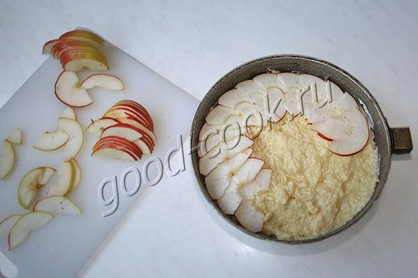 яблочный пирог с заварным кремом