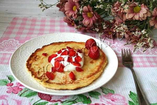 сладкие жареные лепёшки с кокосовой мукой