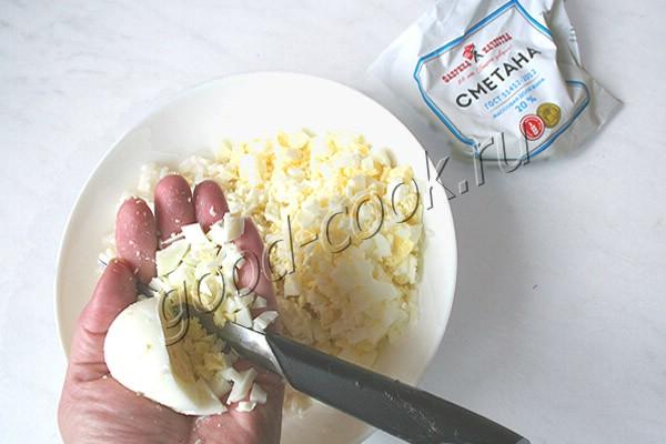 сметанный пирог с яйцами и рисом
