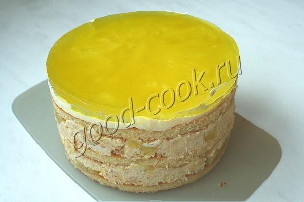 торт Груша-карамель