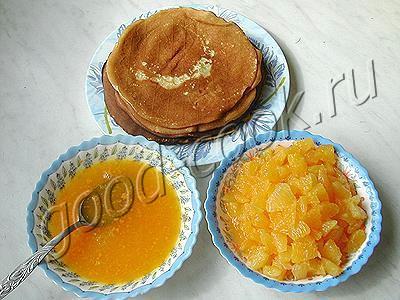 блинчатый пирог с апельсинами