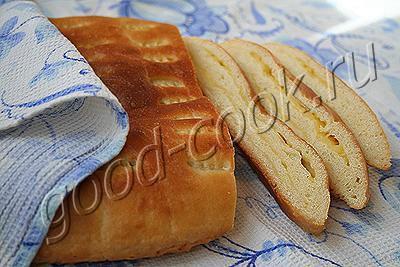 слоёный сырный хлеб