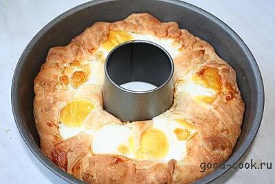 слоёный пирог с яйцами
