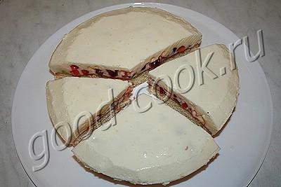 сметанный торт-суфле "Зимняя елочка"