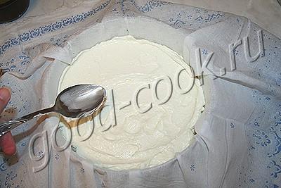 пирог с клюквенным пюре и творогом