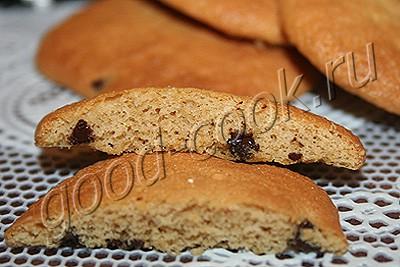 кофейное печенье с шоколадными каплями