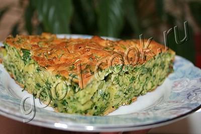 быстрый пирог с зеленым луком